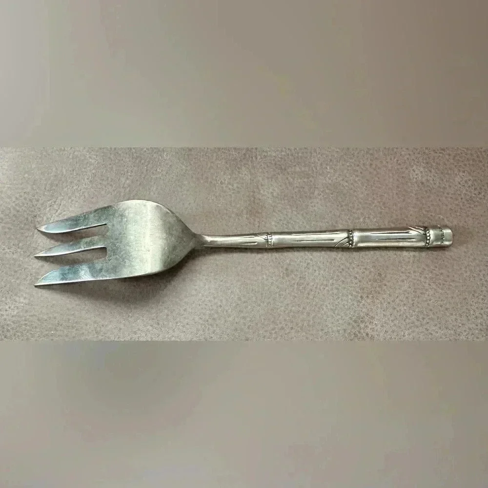 Vintage Brass Detailed Salad Fork